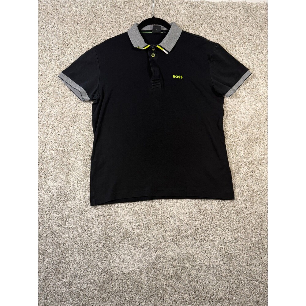 Hugo Boss Green Label Men's Navy Paddy S Regular Fit Polo Shirt